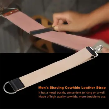 

Faux Leather Sharpening Strop Belt Mens Barber Straight Razor Shaving Strap Tool Sharpening Strap