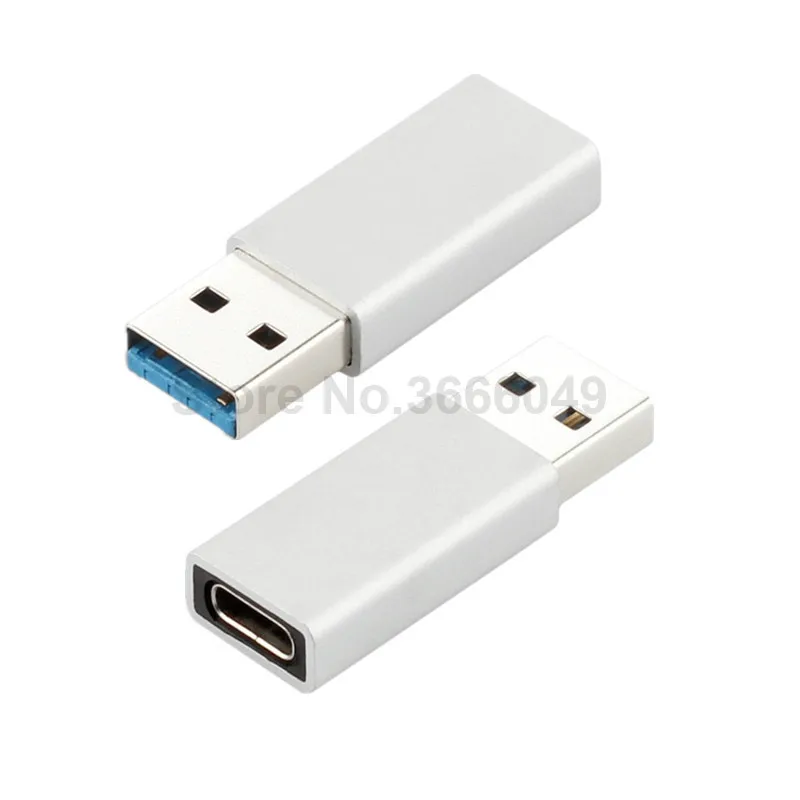 100 шт USB C адаптер USB 3,0 штекер USB 3,1 type C женский type-C адаптер для samsung huawei P20 наушники USB адаптер