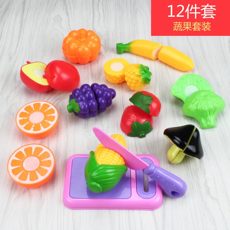 

Mixed Batch Slicer Toy Children Kitchen Play House Kids Kitchenware & Vegetable Fruit