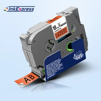 

InkExpress Compatible TZe-B41 Tape Black on Fluorescent Orange Label Tape for Brother TZe Tape For Brother P touch Label Maker