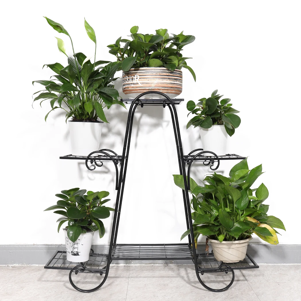 

6 Tiers Shelves Flower Pot Stand Plant Holder Multi-layer Planter Rack for Condo Apartment Decoration