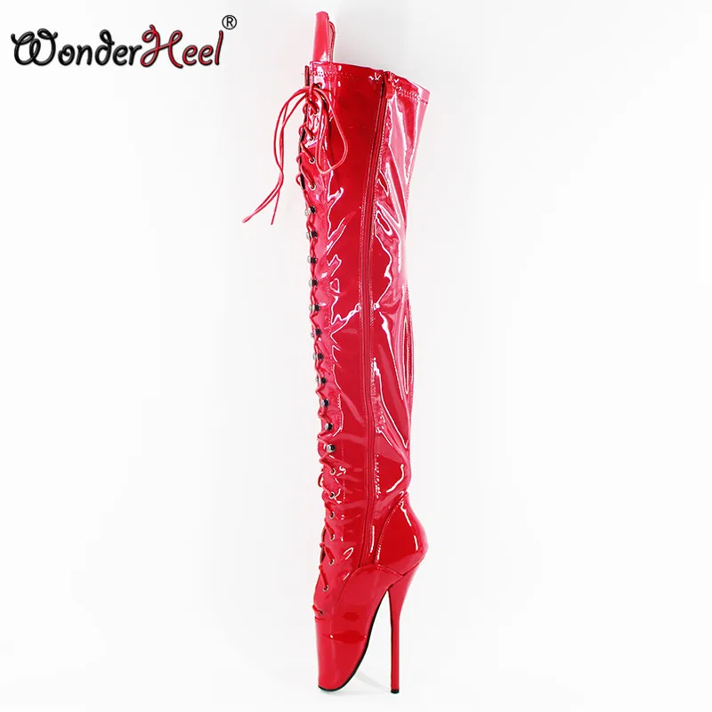 Wonderheel новинка высокие облегающие сапоги в балетном стиле на очень высоком