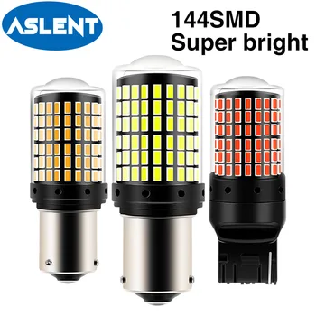 

1PCS CanBus S25 1156 BA15S P21w BAU15S PY21w T20 7440 W21W LED Bulbs 3014 144smd Error Free Canbus Turn Signal Lights Brake lamp