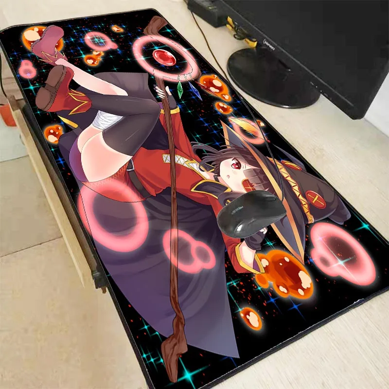 Большой коврик для мыши XGZ с аниме Megumin Girl игровой на день рождения красивый