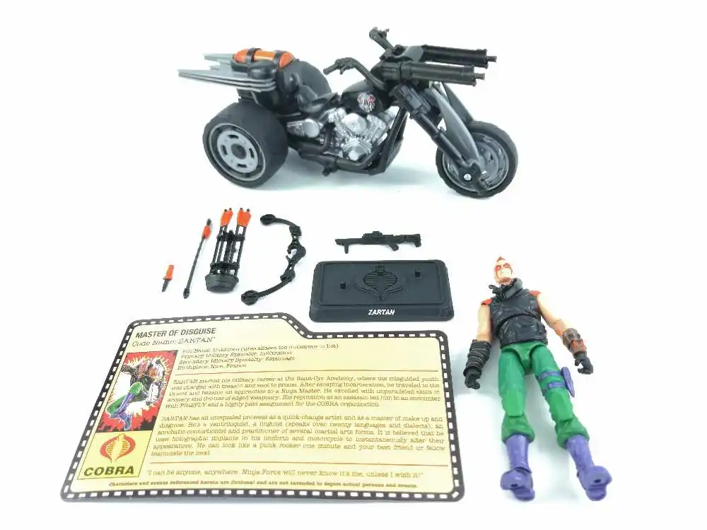 GIJOE 1/18 коллектор клуб эксклюзивный Cobra Ninja Force Zartan &amp Cold Slither Cycle New | Игрушки и хобби
