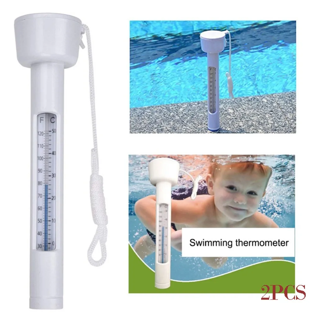for Outdoor & Indoor Swimming Pools Hot Tubs Aquariums & Fish Pond Swimming Pool Spa Hot Tub Buoy Floating Water Temp Thermometer Thermometers with Shatter Resistant White Spas 