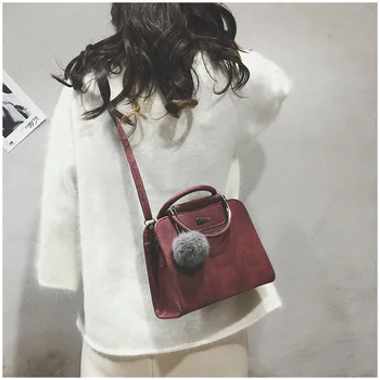 

2019 Fashion Women Bag Shoulder bag High Quality Leather Bags Rivet For women handbag Ladies Casual Crossbody Bags