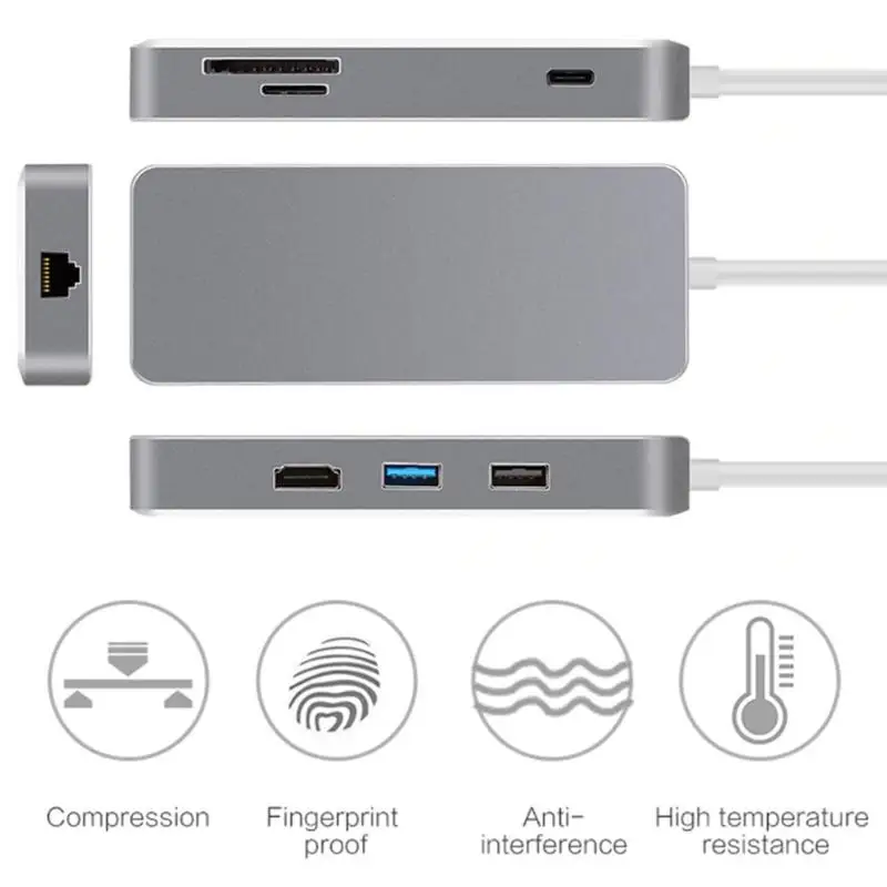Кабель D0302 USB C концентратор USB3.1 type C к HDMI адаптер