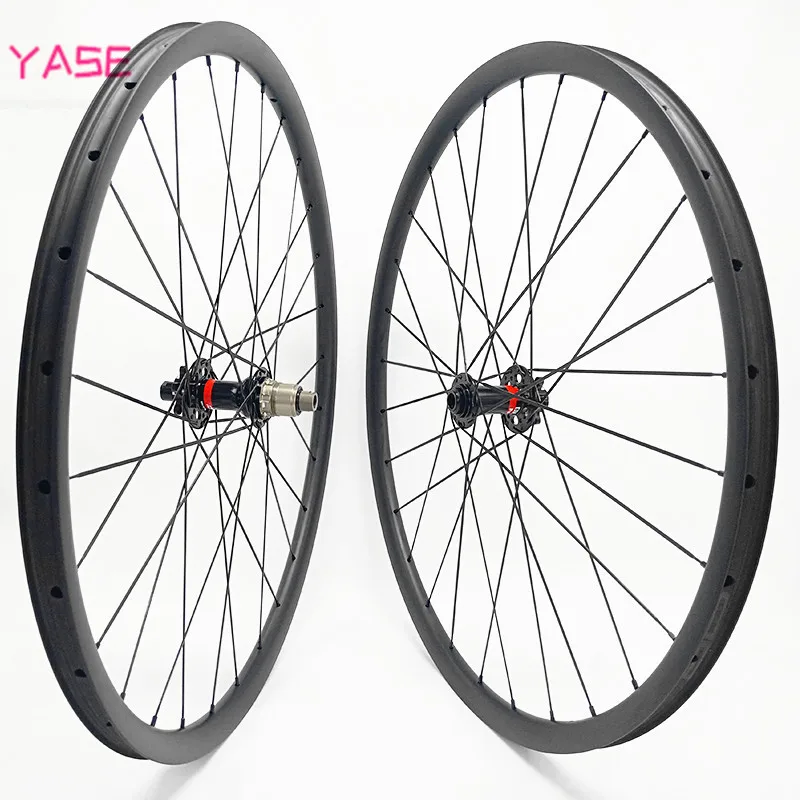 29er углеродная mtb Колесная пара 30x28 мм бескамерная aro 29 колесо углеродное усиление