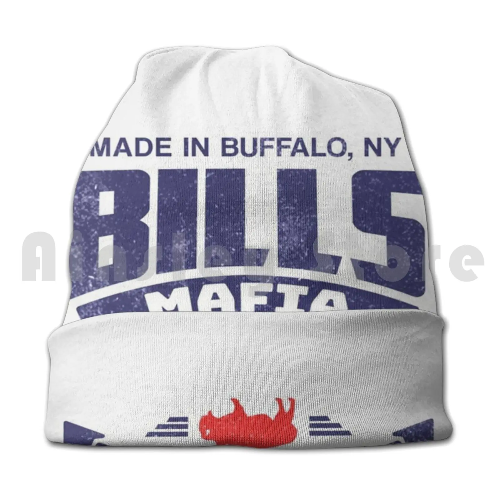 Bills Mafia Faded Beanies Knit Hat Hip