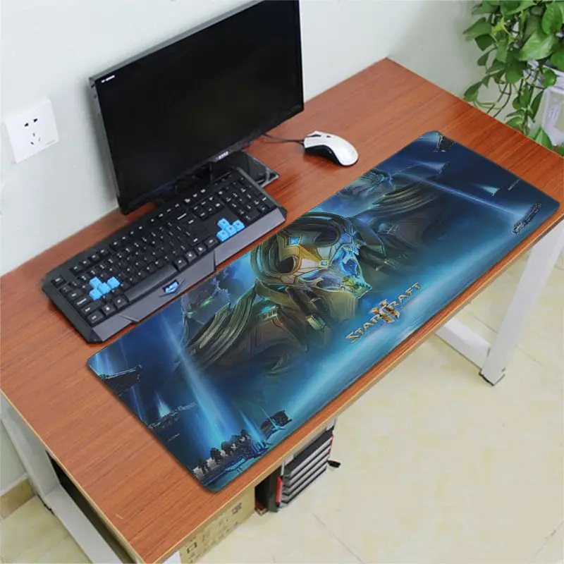 Lock Edge 40X90cm Babaite клавиатура Starcraft коврик резиновый игровой коврик для мыши Настольный коврик скорость/Управление версия большой игровой коврик для мыши - Цвет: Lock Edge 40X90cm