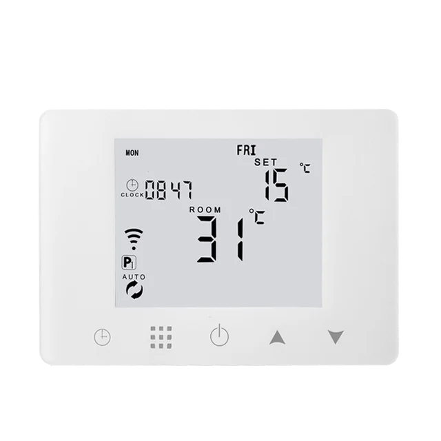 WiFi Smart Thermostat Wall-Hung Gas Boiler Heating Temperature Controller Work with Alexa Google Home HY09-GBWRW