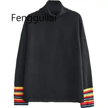 

FENGGUILAI Plus Size Casual Essential Sweaters 2020 Autumn Women Fashion Loose Long Sleeve Turtle Neck Knitting Pullovers