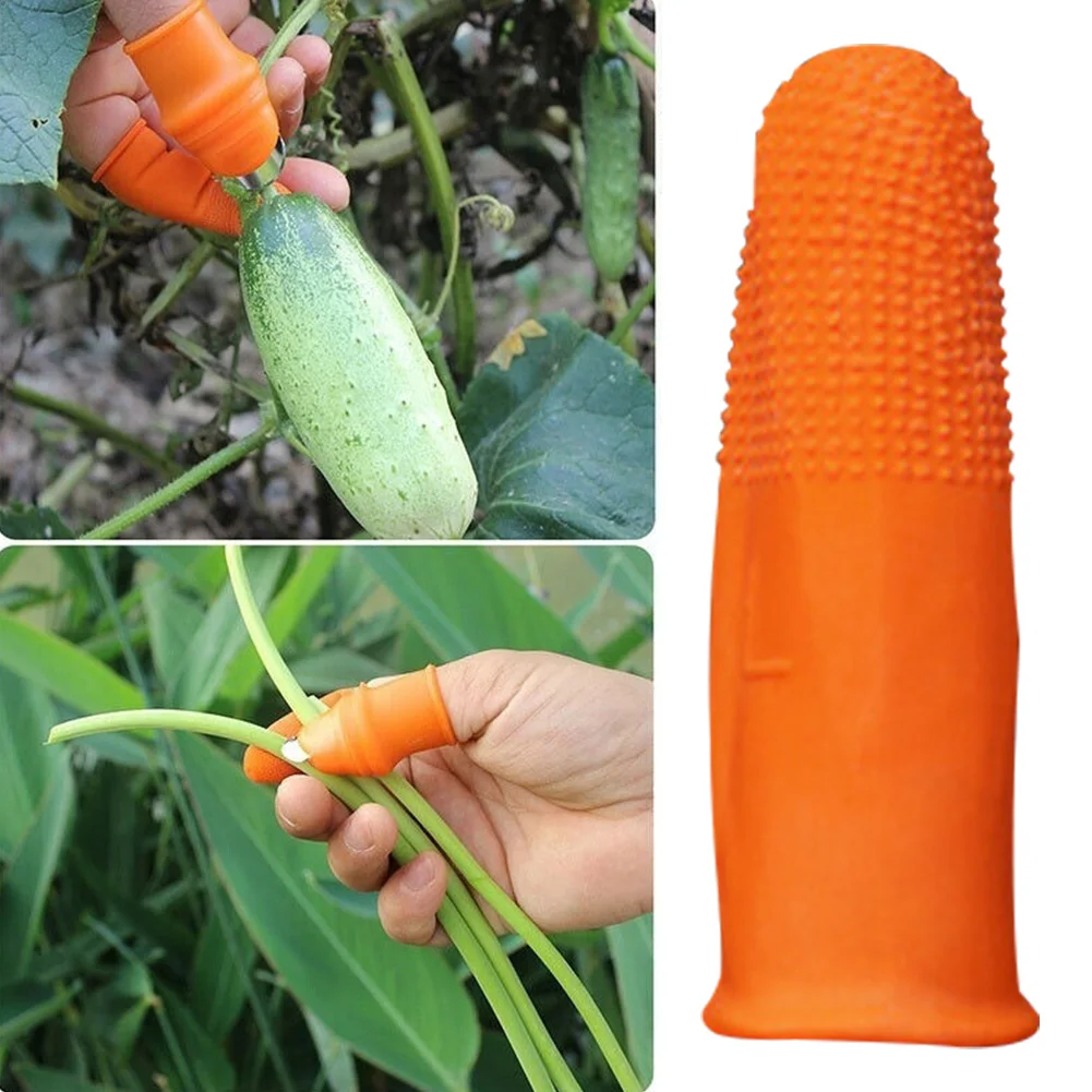 Для сбора урожая на открытом воздухе практичный протектор нескользящий чехол для пальцев резиновый инструмент для анти-резки Прочный выбор растений легко носить