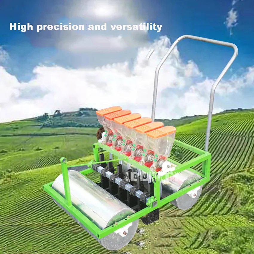 Нажимной Тип овощная сеялка маленькая садоводческая техника семя точечная сеялка 5 передач Регулируемая Установка Расстояние, расстояние между рядами