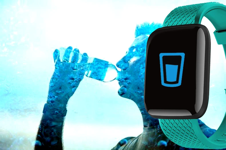 2Pcs 116plus i7s Smart Watch Men Women Bluetooth Earphone Watch Sport FitnessTracker Pedometer D13 Smartwatch Digital WristWatch