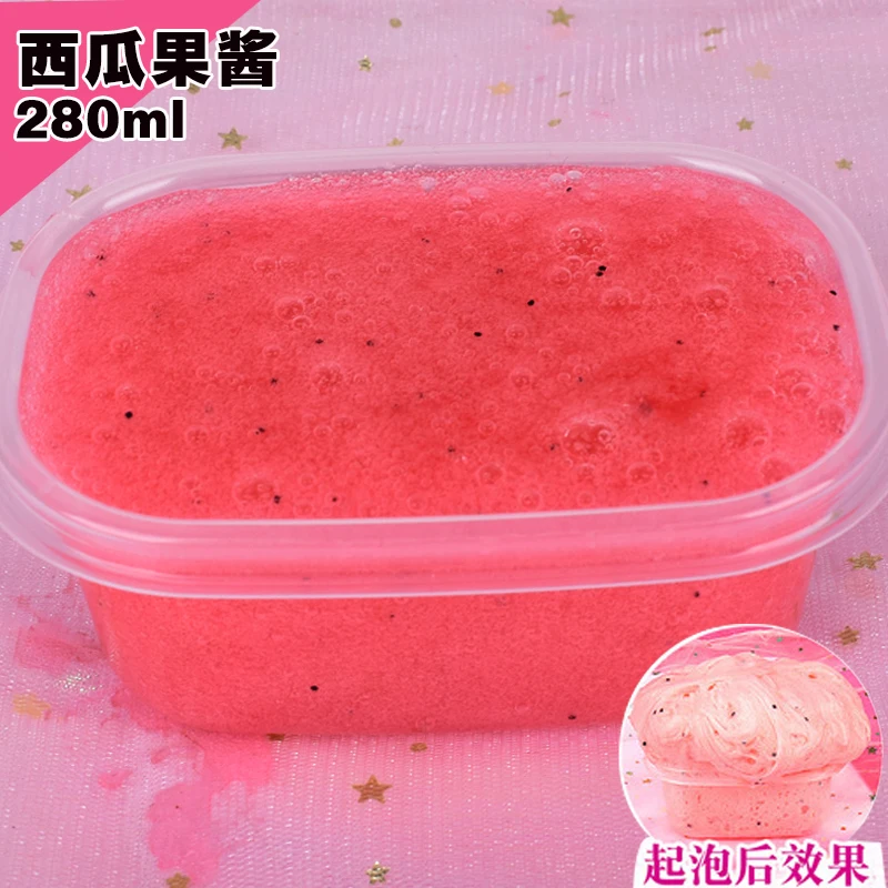 Douyin большой клей для игры больше вспенивания большой клей слизи кристаллическая грязь большое отверстие готовой продукции грязи слюна девушки