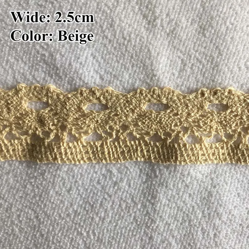 Cotton lace ribbon DIY Handmade Wedding Party Craft Gift Packing Patchwork Crocheted (5/10/20 meters/lot)