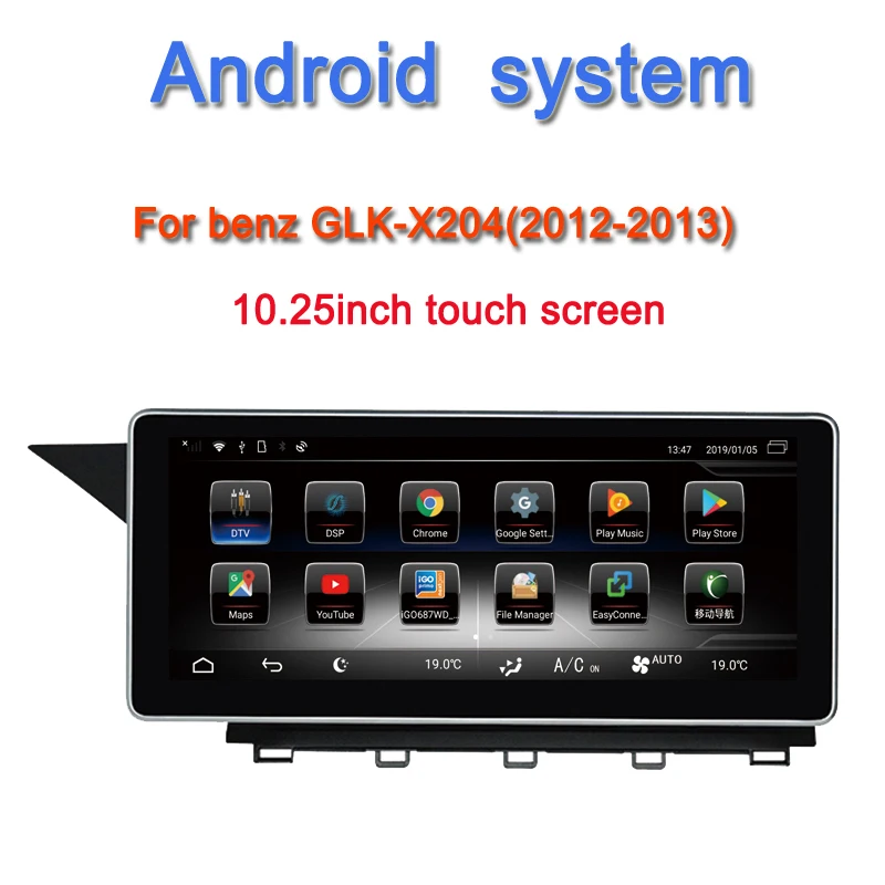 10,2" android 9,0 автомобильный мультимедийный плеер для Mercedes benz GLK X204 2008-2013 автомобильный Аудио Стерео Авторадио wifi uSB 4 Гб ram 32 Гб rom