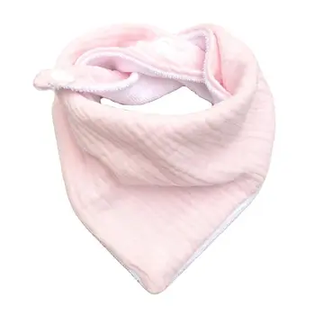 

New 2Pcs Baby Cotton Bib Wood Ring Pacifier Teether Set Snap Button Triangle Scarf Infant Feeding Saliva Towel Soother Molar