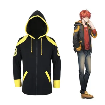 

New Anime Mystic Messenger Cosplay Costume 707 Saeyoung Luciel Choi Outfit Halloween Costumes Hooded Jacket Hoodies Casual Coat