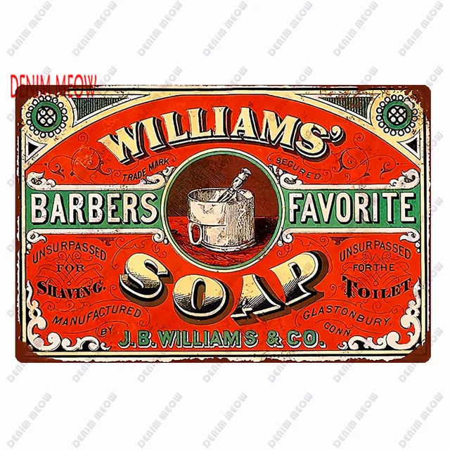 Hair Cutting Retro Plaque Metal Signs BARBER SHOP Vintage Painting Wall Art Posters Cafe Bar Pub Shave & Haircut Home Decor WY28 7