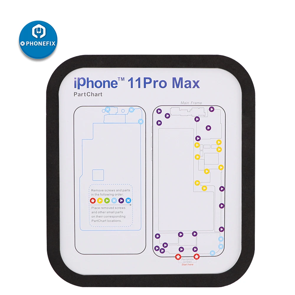 Магнитный держатель винтов 15 в 1 направляющая для ремонта iPhone 6 6S 6P 7 7P 8 8P X Xs XR Max 11 Pro