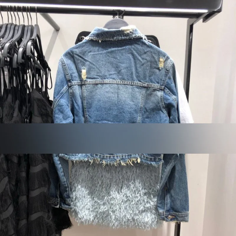remarkable  Zt107 New Style Spring And Autumn Short Jacket WOMEN'S Dress Loose-Fit Jeans Coat