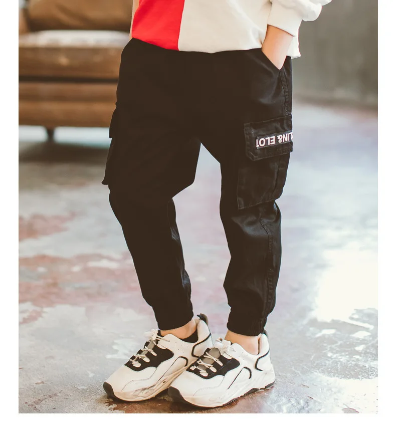 BOY'S Pants Spring And Autumn New Style Korean-style Children Bib Overall Children Boy Casual Pants Trousers