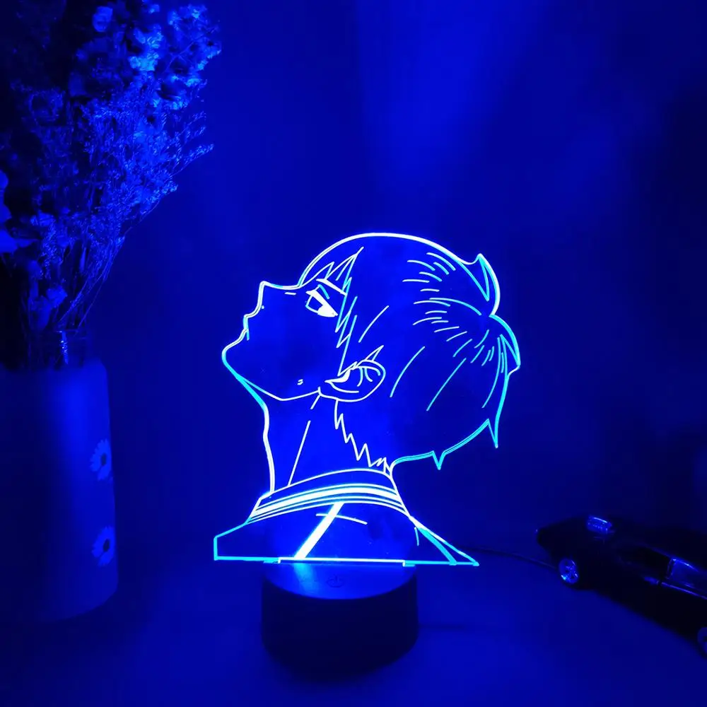 

LED Anime Haikyuu Lamp Home Room Decor LED Sensor Light Gift Cool Desktop Tobio Kageyama Figure Nightlights Kids Bedroom Decor
