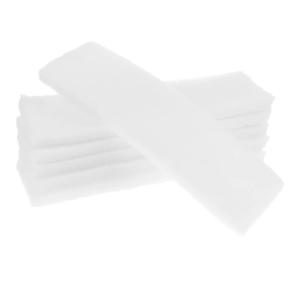 6Pcs Bio Sponge Filter Media Pad Foam for Aquarium Fish Pond Reef Canister Tank 39x12cm  ( White )