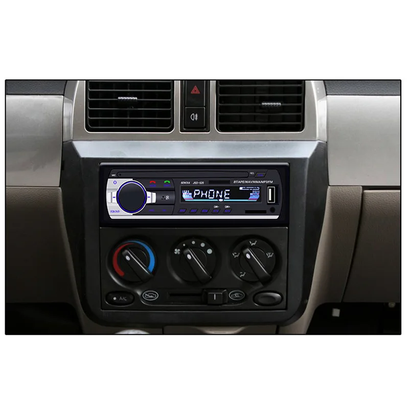 Автомобильный MP3 Bluetooth Hands-free вызов цифровой MP3-плеер U диск карта радио США