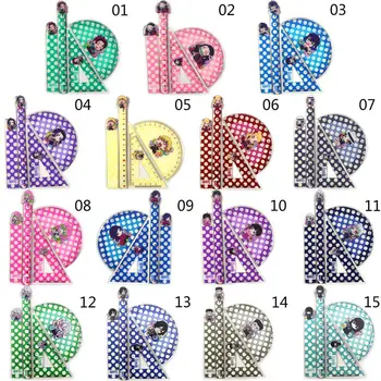 

4Pcs/Set Anime Demon Slayer: Kimetsu No Yaiba Cosplay Ruler Sets Measuring Scale Students Cartoon Measure Ruler Gift For Kids