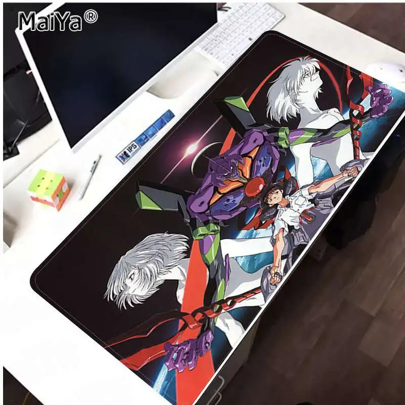 Maiya неоновый резиновый компьютерный игровой коврик Genesis Evangelion, резиновый компьютерный игровой коврик для ПК