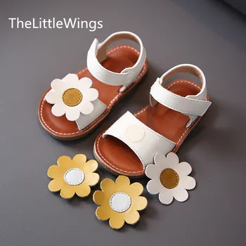 

Flower Baby girls sandals summer 2020 new children's shoes Korean baby soft sole walking shoes 0-3 years old