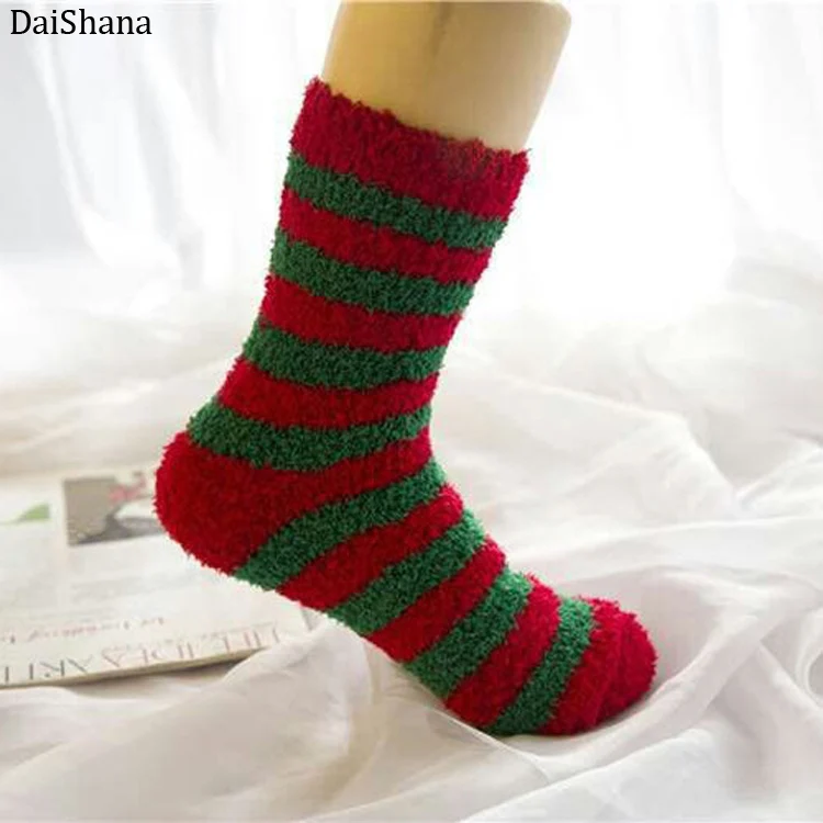 Новое поступление, женские носки, хлопковые рождественские носки, зимние, новогодние, новогодние, Санта Клаус, Рождественская елка, олень, цветные, кавайные, коралловые, шерстяные носки - Цвет: 4