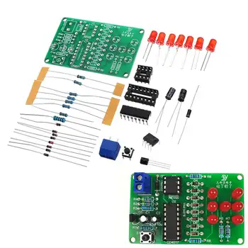 

Electronic Dice Kit with Reverse Connection Protection LED Dice DIY Electronic Parts Lamp Light Accessory