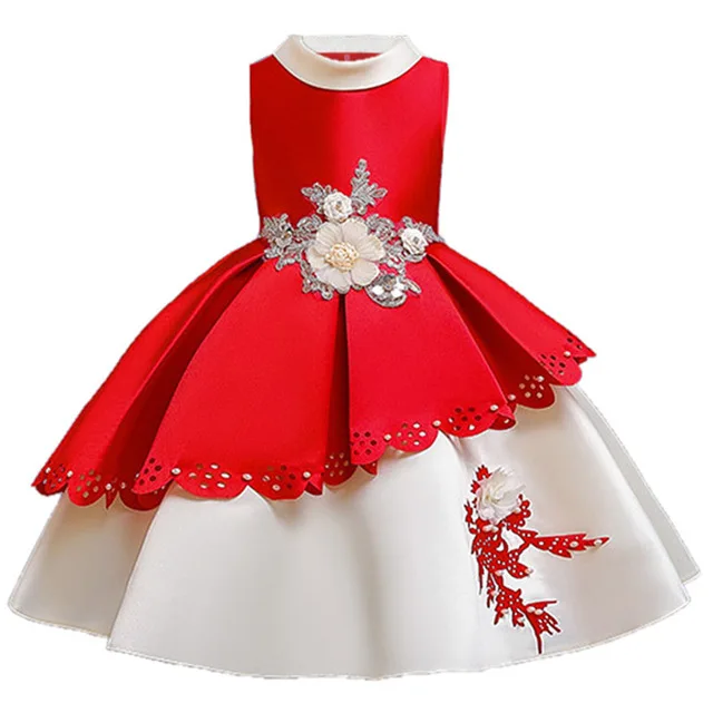 Зима принцессы платье для девочки;нарядное платье для девочки,новогодний костюм для девочки;вышивка Кружева День рождения праздничное платья для девочек;карнавальные костюмы для девочек;детские платья;3,4,5,6,8,10 лет - Цвет: Red