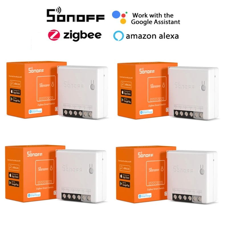 SONOFF ZBMINI Zigbee 3.0 Mini Smart Switch DIY Two Way Module eWelink APP Control ZBBridge Required Work with Aelxa Google Home