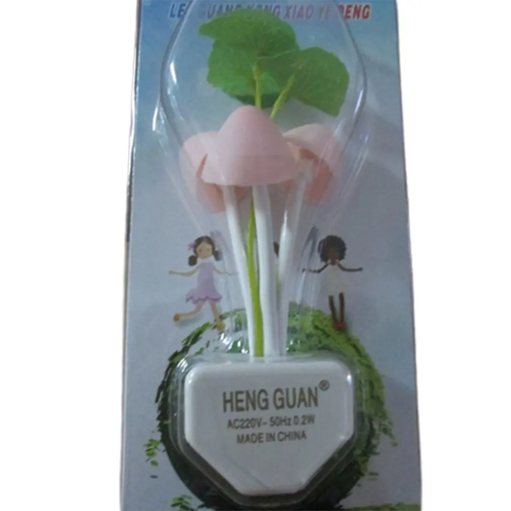 

Little Mushrooms Lotus Leaf Colorful Changing LED Night Light Desk Bedroom Bedside Lamp Professional light