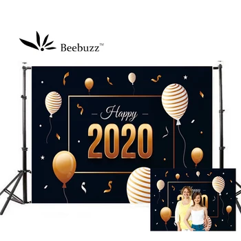 

2020 New Year Balloon Photography Backdrop New Year Party Decoration Photograph Background