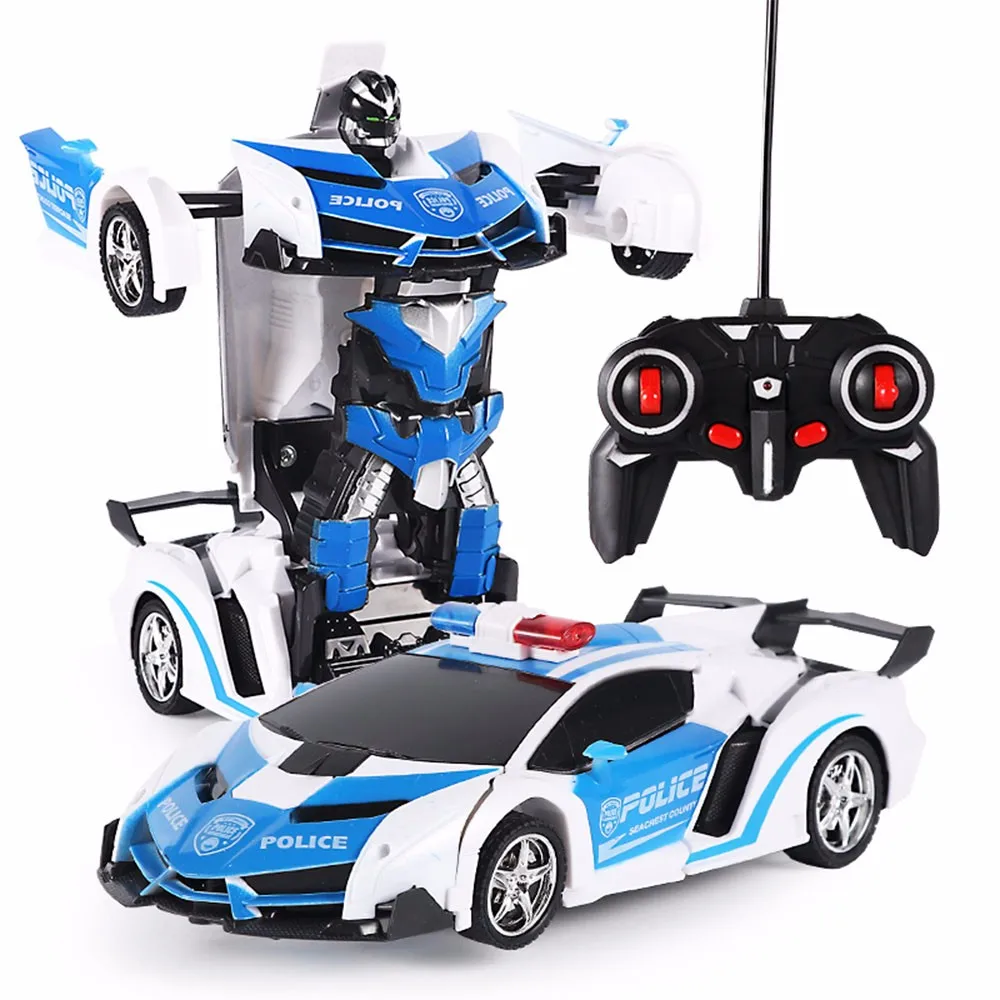 

2 in 1 RC Car 1:18 Rc Transformer Sports Vehicle Model Robots Toys remote control car carro de controle remoto
