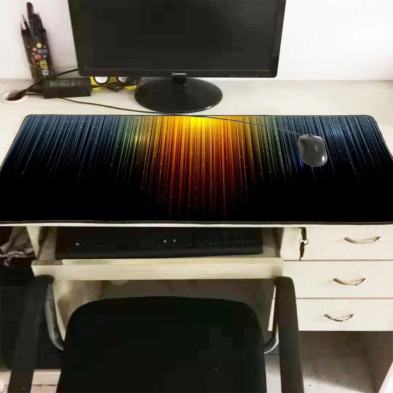 Большой игровой коврик для мыши Mairuige 600x300 900x400 мм оранжево черный|Коврики мышей| |
