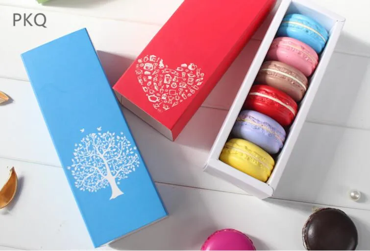 

15pcs Macaron Packing Box Beautifully Packaged Wedding Party Cake Biscuit Paper Drawer Box Cake Decoration Baking Accessories