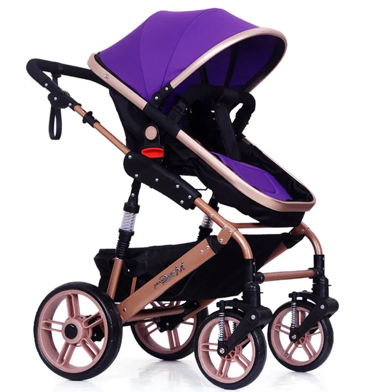 Детская коляска для перевозки, детская коляска, складная, с высоким пейзажем, детские коляски для новорожденных, коляска для детей 0-3 лет