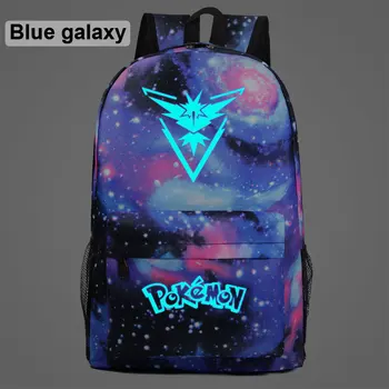 

AL1803Luminous Cartoon Anime Pokemon Pikachu Boy Girl School bag Teenagers Student Schoolbags Women Packsack Men Backpack