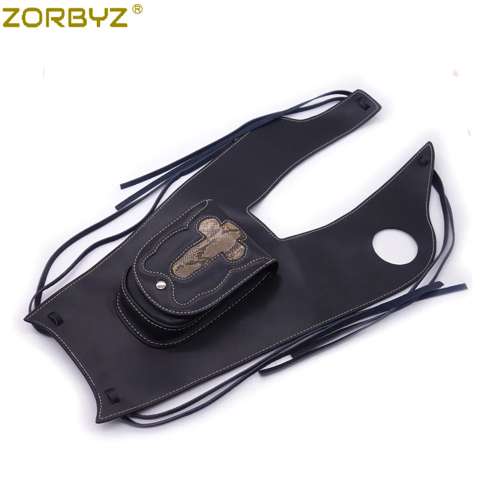 ZORBYZ Мотоцикл искусственная кожа правая крышка бака панель крышка сумка для Yamaha XVS650 1999-2007