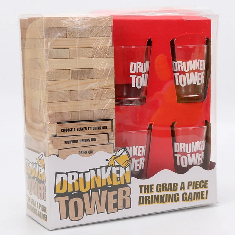 Drunken Tower игры Краб кусок питьевой игры головоломки настольная игра бинго ночной клуб Вечерние игры