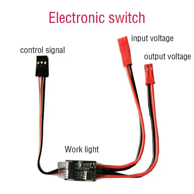 2-20A High Current Remote Control Electronic Switch 3-30V Aerial Model Plant Protection RC Drone Water Pump PWM Signal Control 2