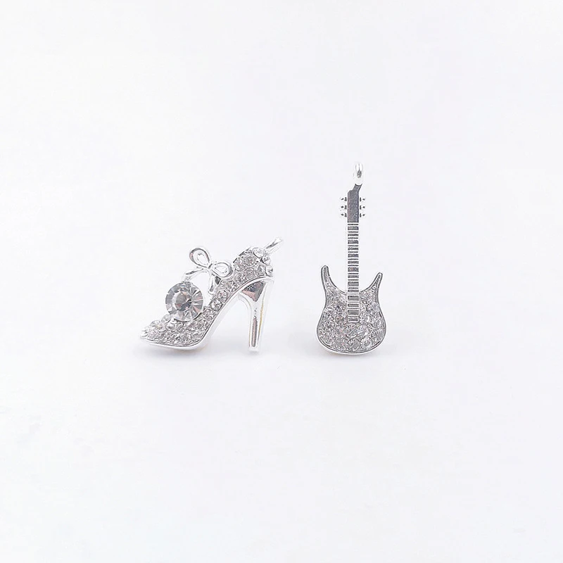 50pcs strass Jewelry Fashion High Heel Shoes Guitar Crystal Rhinestone Appliques Flatback Wedding Dress Hairpin Hair Clip Decor | Дом и сад